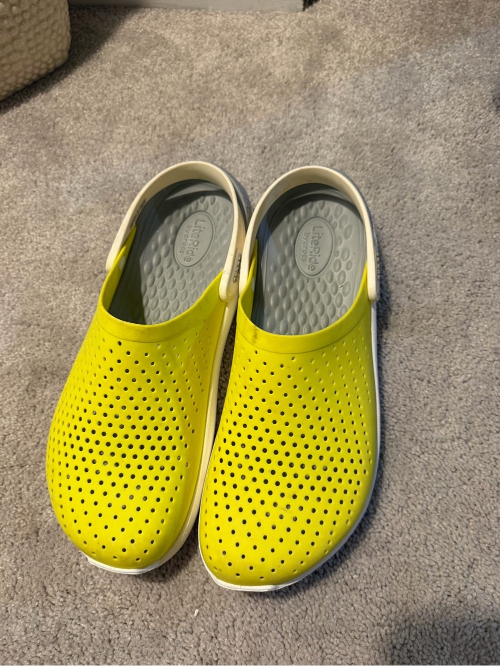 CROCS Kids Water Clog in Bright Yellow with White Trim